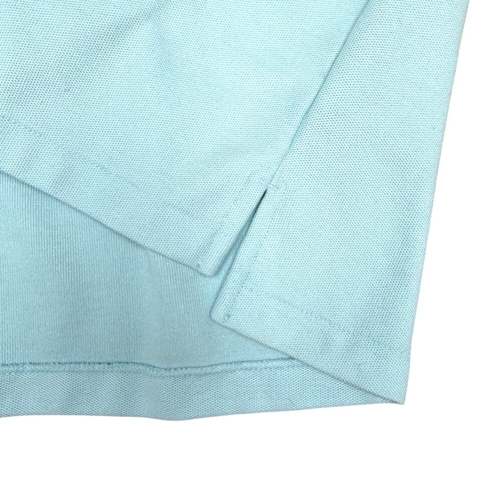 Men's L.L. BEAN Traditional Fit Woven Polo‎ Short Sleeve Blue | Size XXL Tall - Picture 2 of 5